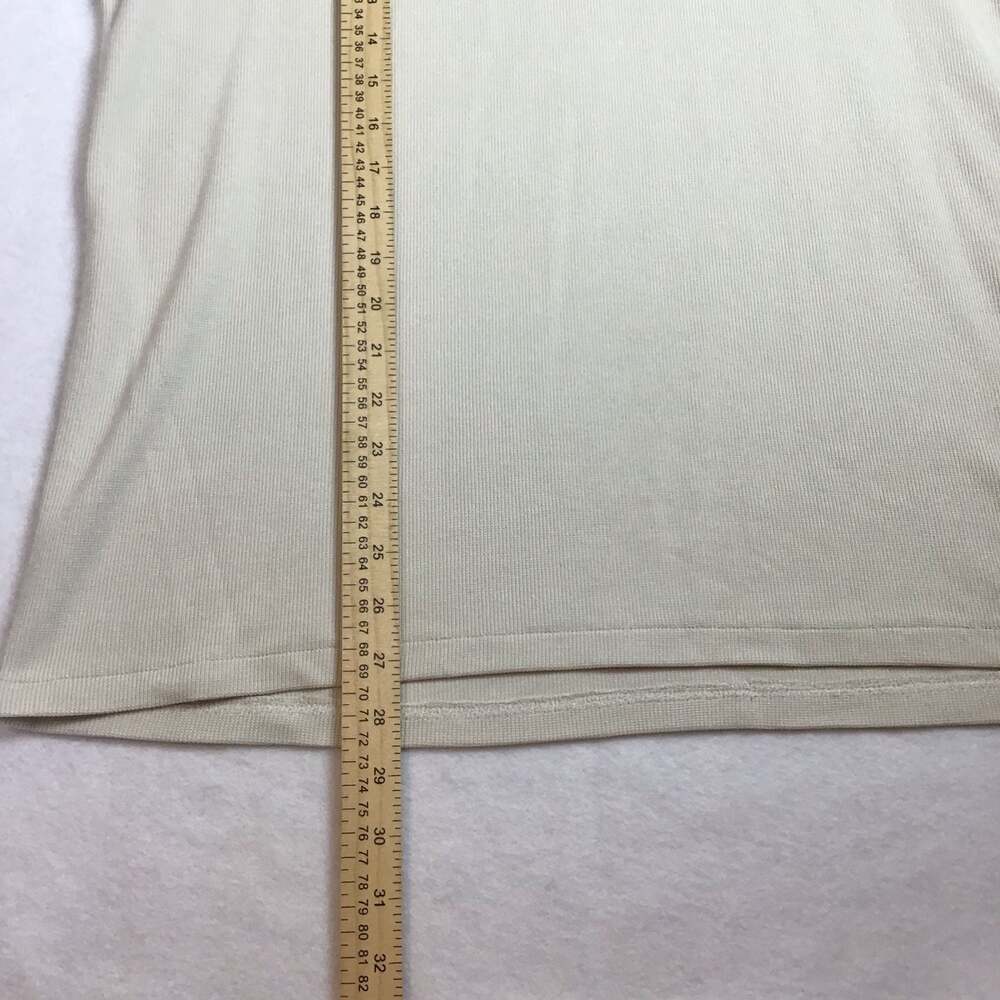 Tommy Bahama Men's Silk-Cotton Blend Ribbed Knit Polo Shirt Beige Large - Picture 5 of 10